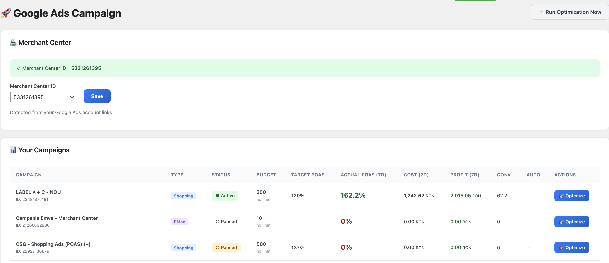 WooTrack — Campaign Management: Create and auto-optimize Google Ads campaigns